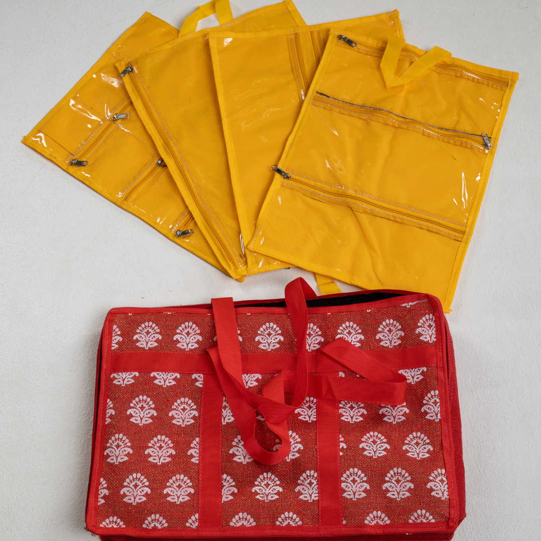 Bharatanatyam Jewelry & Costume Organizer Bag