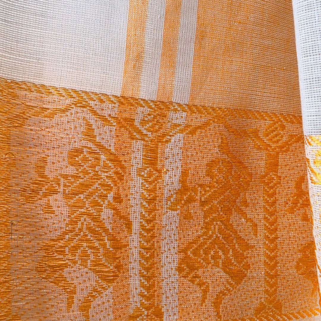 Bharatanatyam Cotton Practice Saree with Dancing Doll Border