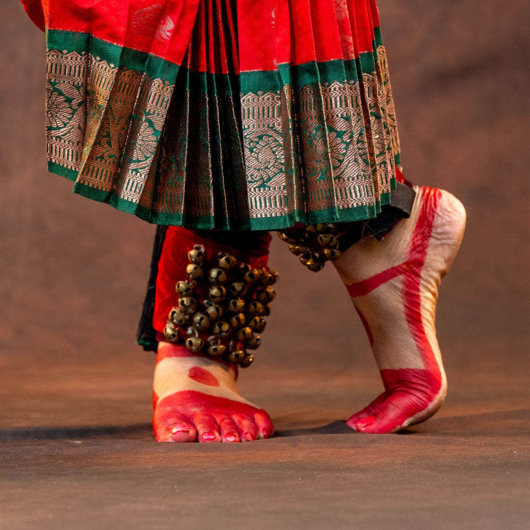 Red Alta Set of 2 with double tip – Hand & Feet Decoration for Classical Dance