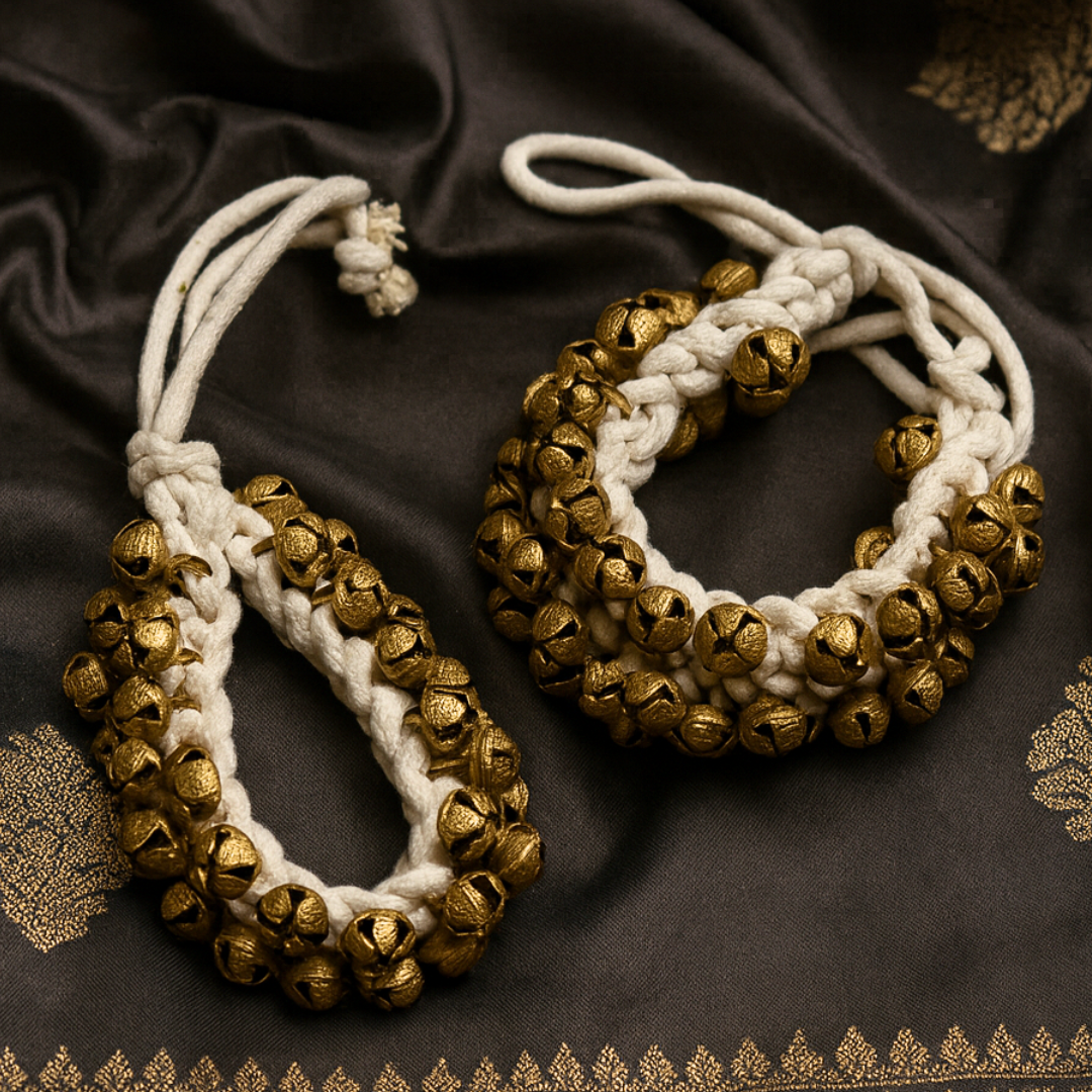 Kathak Ghungroo Pair - 15, 25, 50, 100, 150 & 200 brass bells
