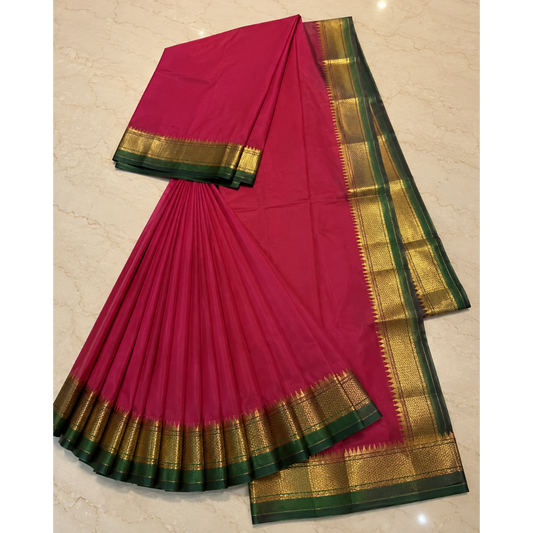 Silk Cotton saree for Bharatanatyam Stage performance