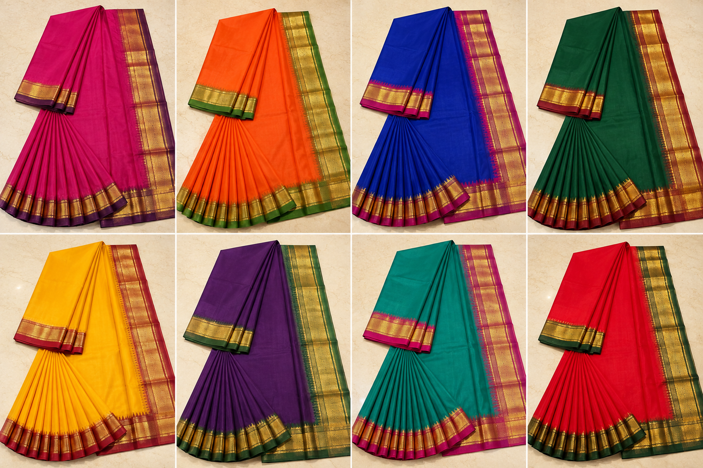 Silk Cotton saree for Bharatanatyam Stage performance