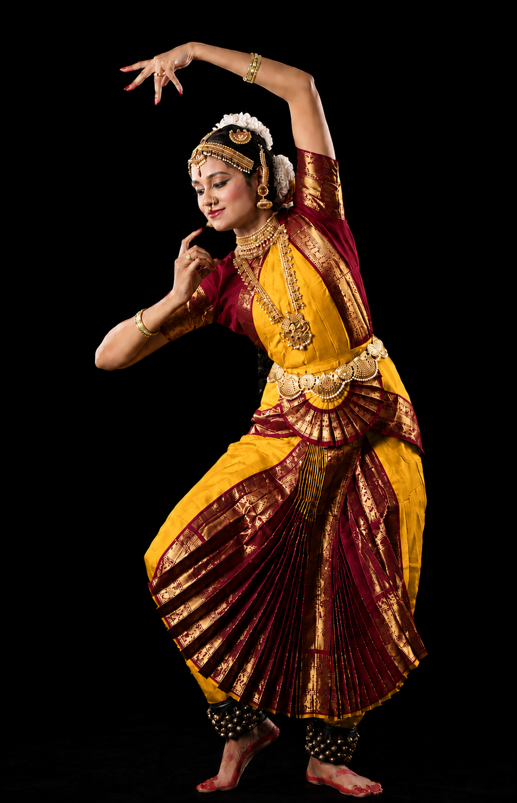 Customized Bharatanatyam Costume in Art Silk Material