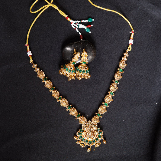 Lakshmi Temple Jewellery Necklace Set