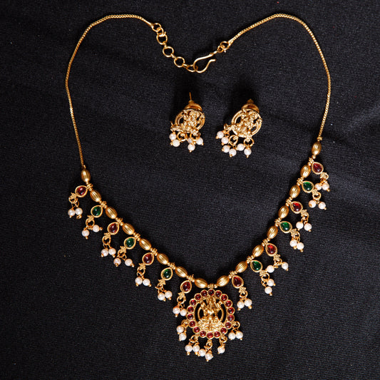 Traditional Lakshmi Nakshi Necklace Set