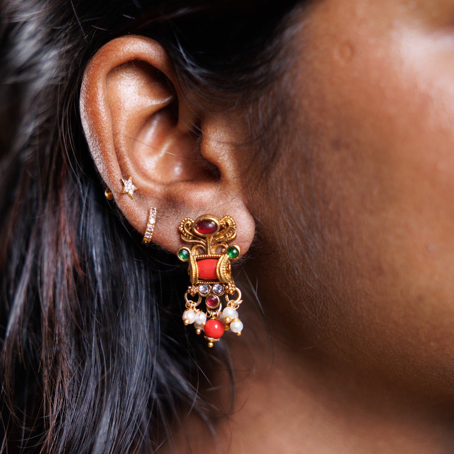 Traditional Kundan Meenakari Necklace Set