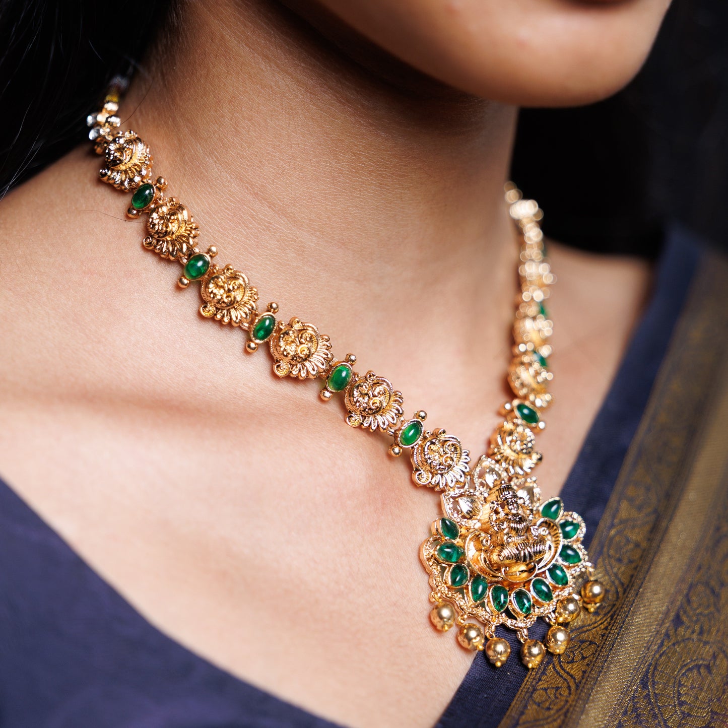 Lakshmi Temple Jewellery Necklace Set