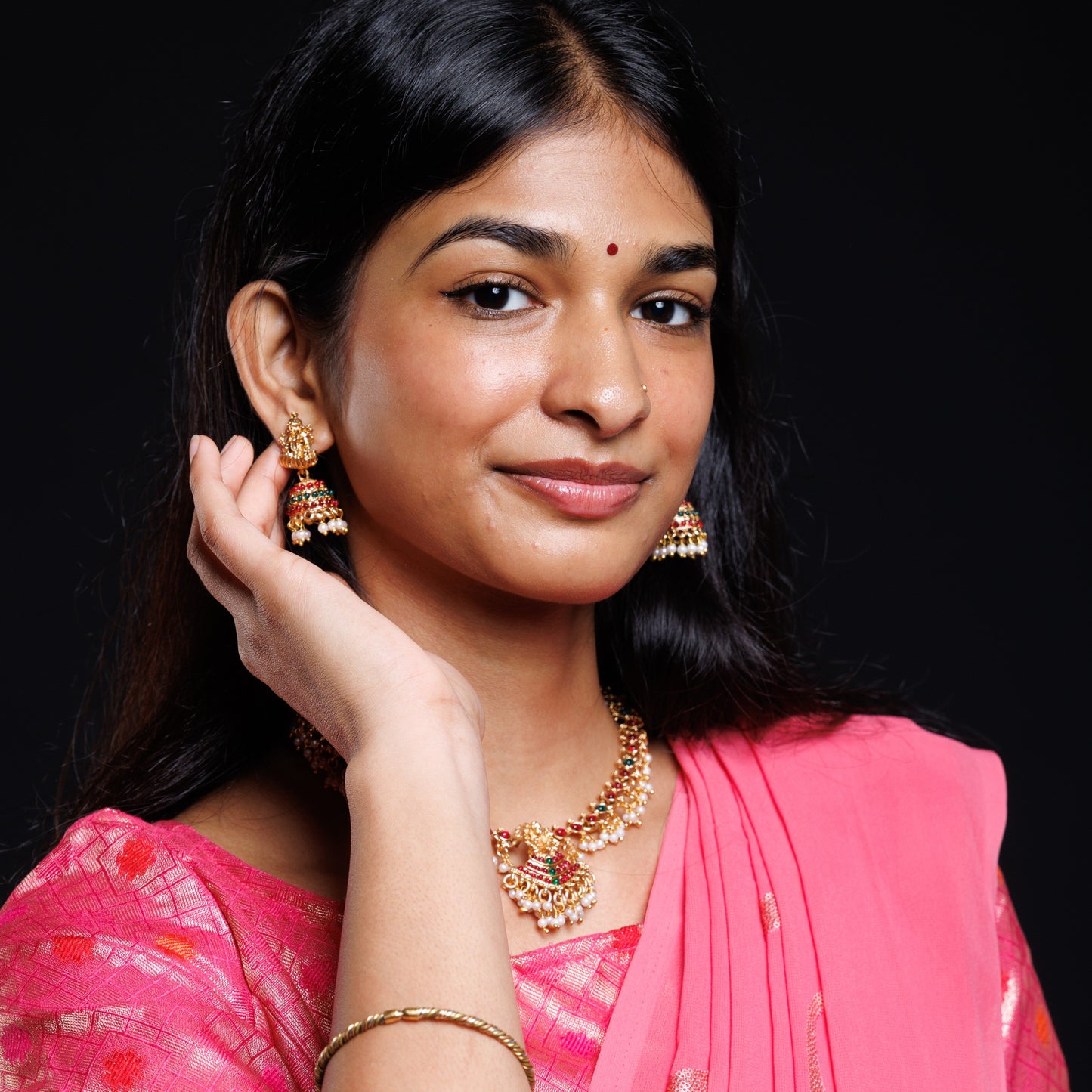 Temple Heritage Stone with Pearl Haram Set
