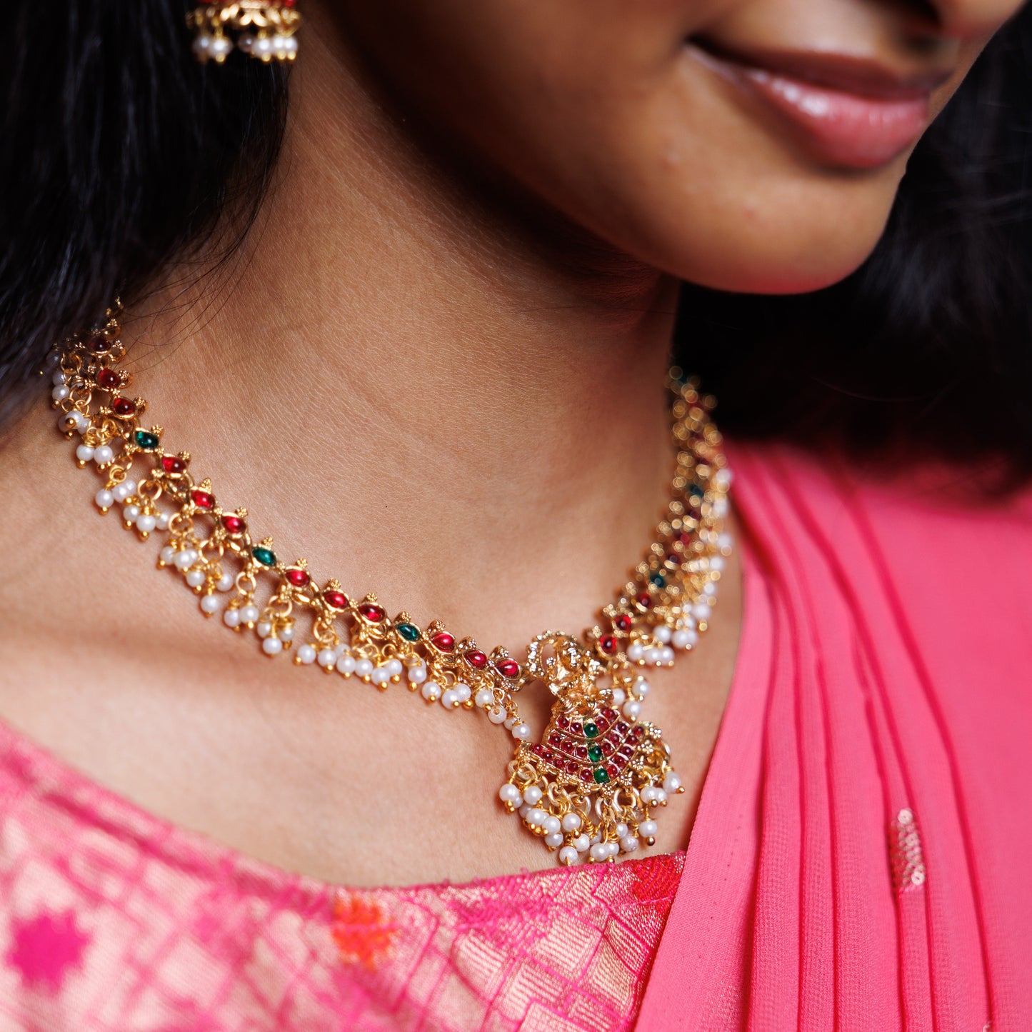 Temple Heritage Stone with Pearl Haram Set