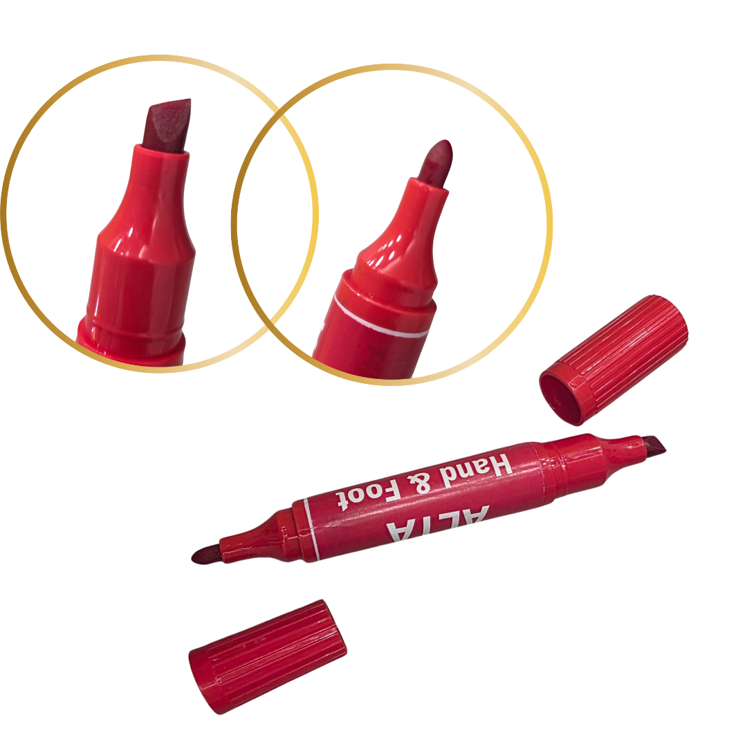 Red Alta Set of 2 with double tip – Hand & Feet Decoration for Classical Dance