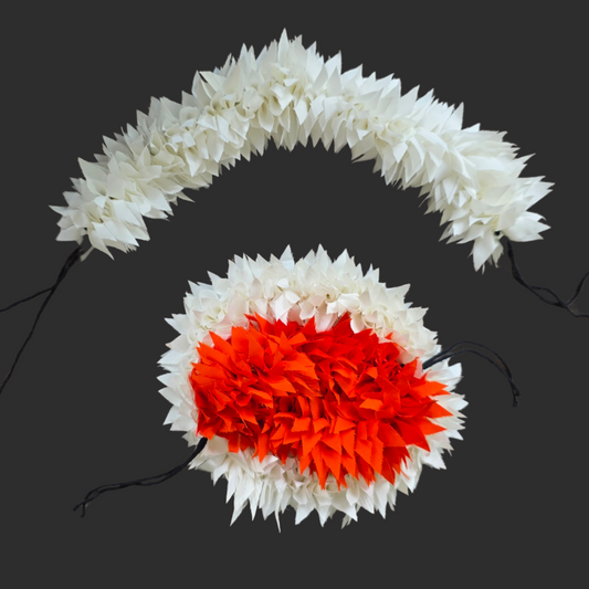 White and Orange Flowers